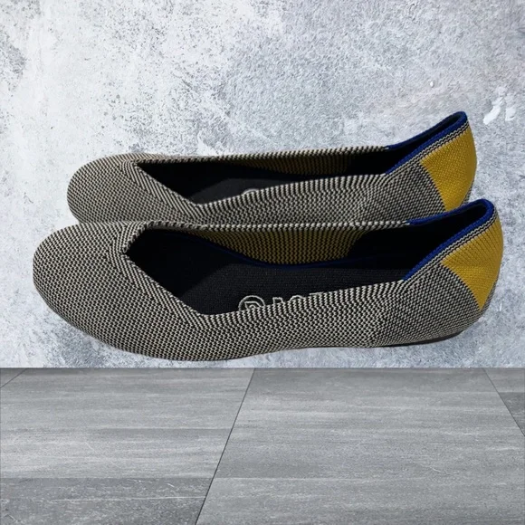 Rothy’s Retired Shale Ribbon Stripe Round Toe NWOB - Picture 4 of 6